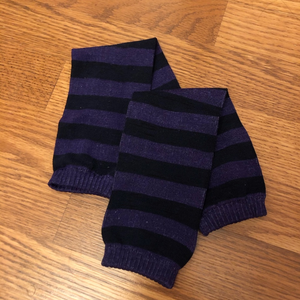 🌺 Dark Purple and Black Arm Warmers (BUNDLE ONLY)
